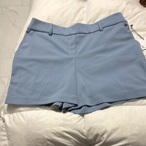 Stylish Blue High-Waisted Shorts